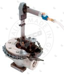 Gate valve grinding machine SL-05 mounted on valve via clamping chain